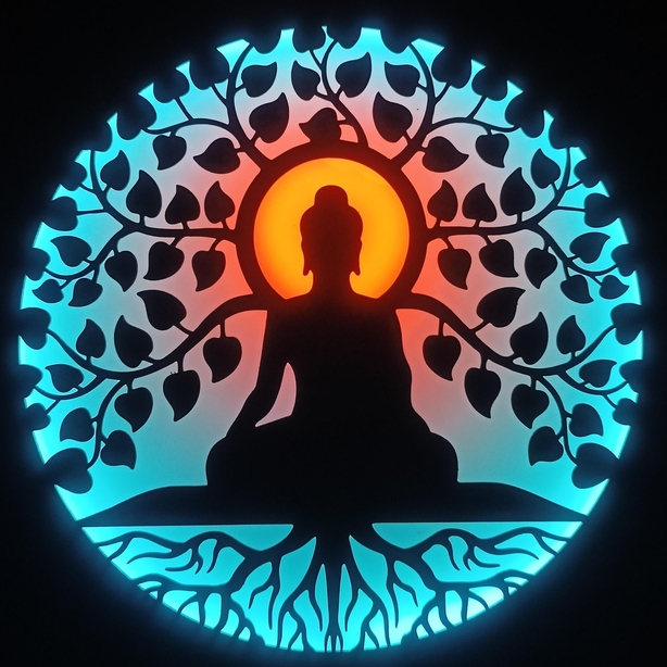 Buddha LED Art
