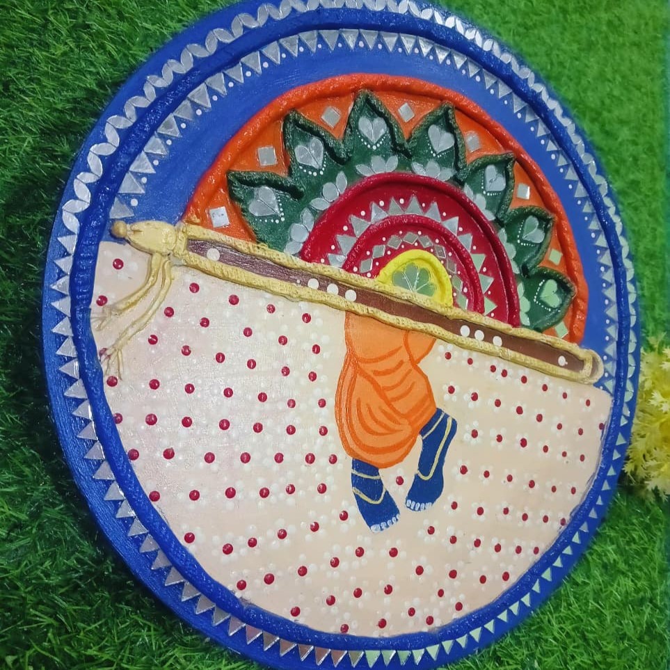 Krishna Clay Art